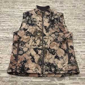 SIXSITE Camo Hunting Vest Men's Large Insulated Full Zip Pockets Made In USA